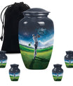 Golf Small Urn For Ashes For Women Funeral, Ashes Memorial Urn