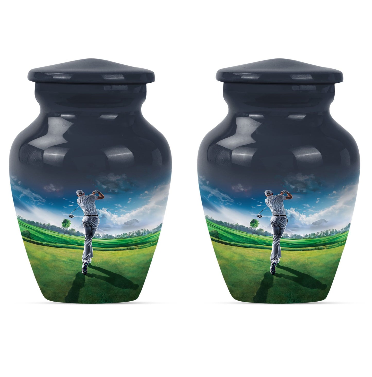 golf urn for funeral ashes