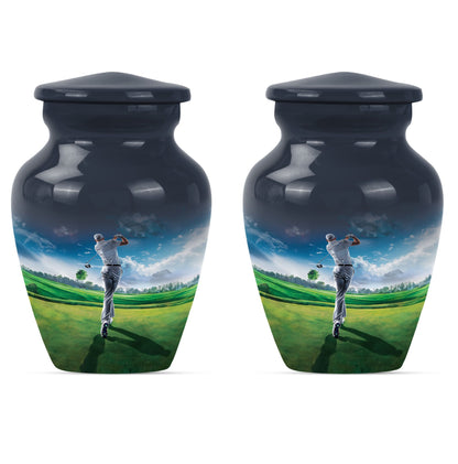 golf urn for funeral ashes