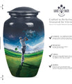 golf urn for funeral ashes