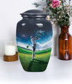 golf urn for funeral ashes