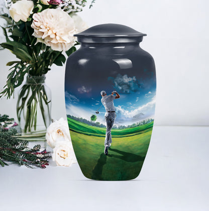 golf urn for funeral ashes