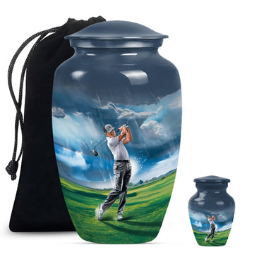 Large Urn With 1 Keepsake Urn