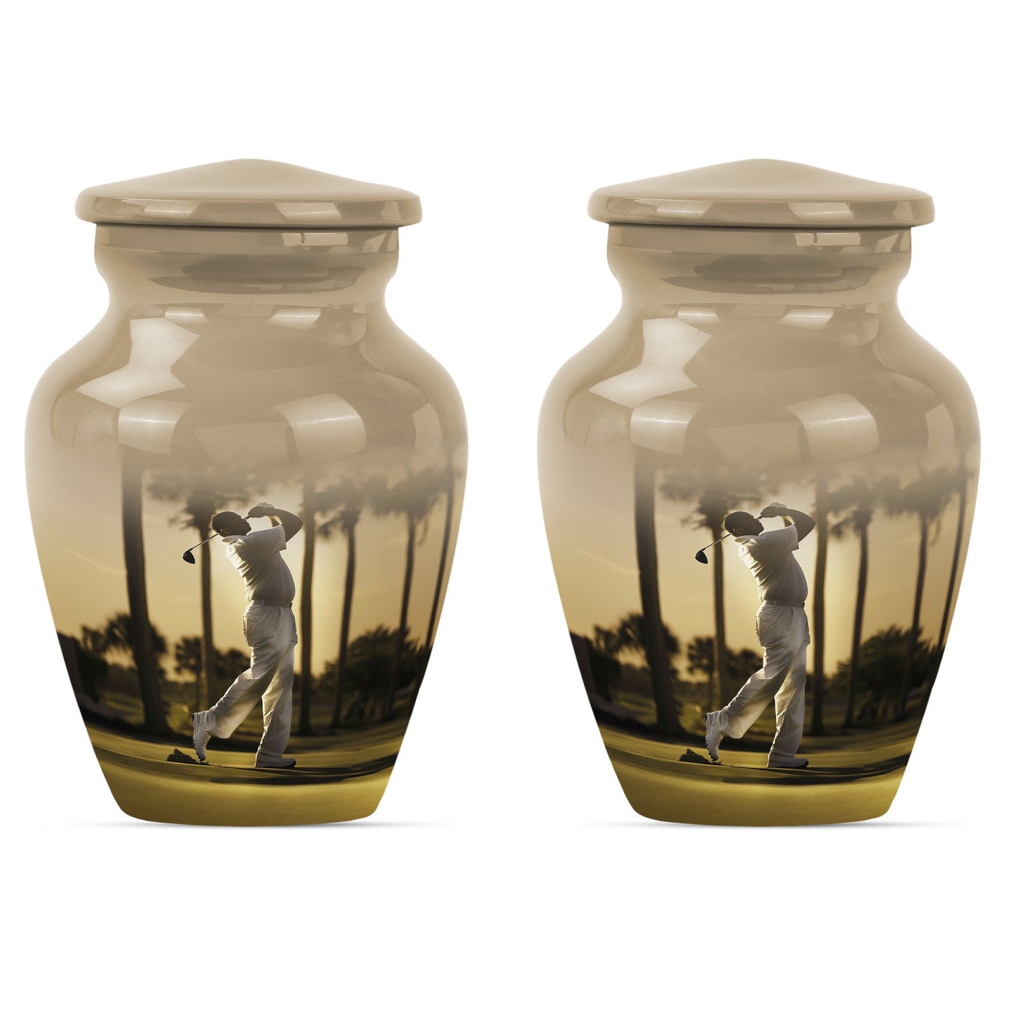 Personalized Golf Cremation Urn for Mom - 10-inch, 200 cu in - Yatskia