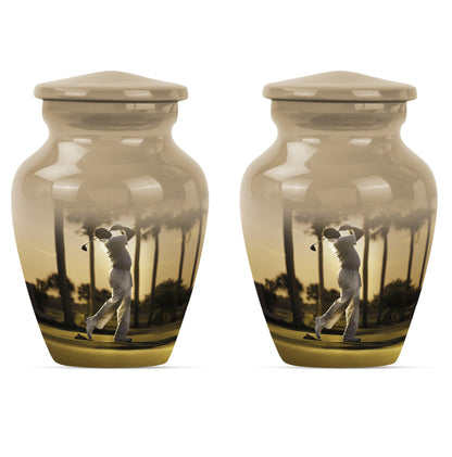 Personalized Golf Cremation Urn for Mom - 10-inch, 200 cu in - Yatskia