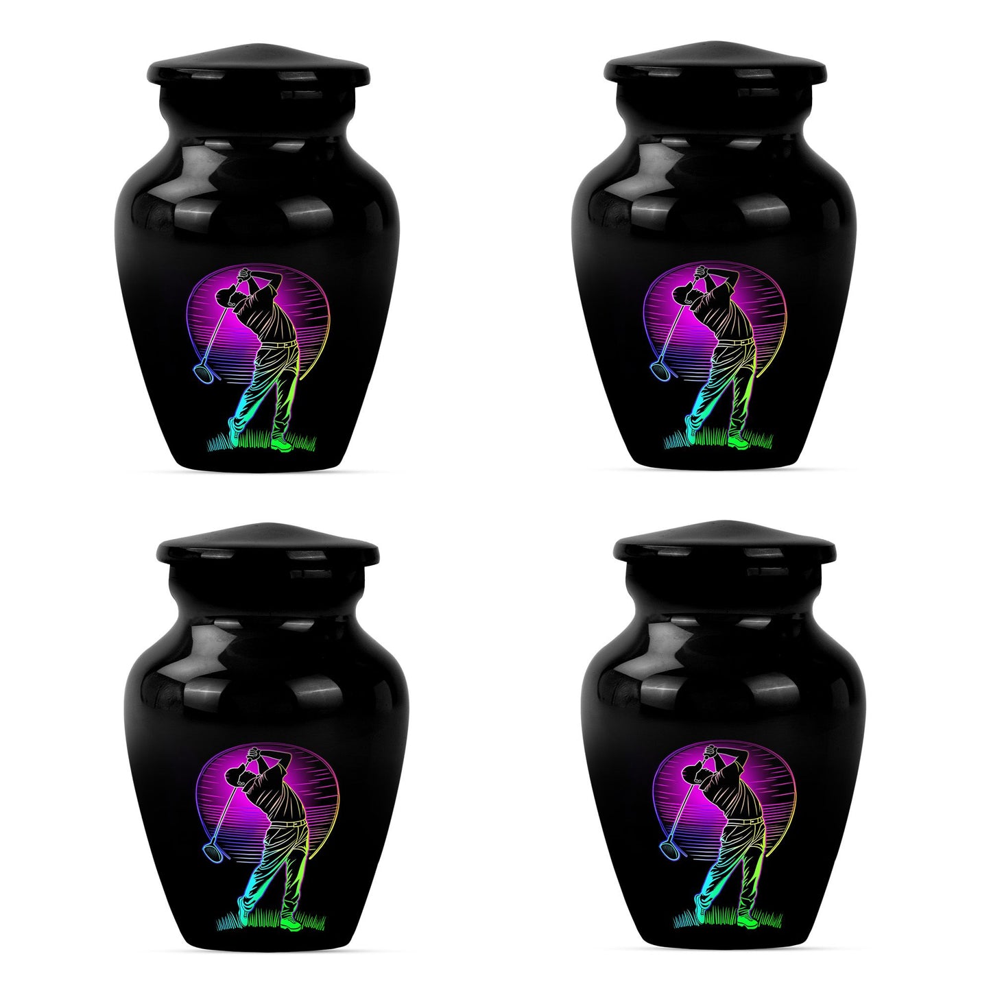 Personalized Golf Cremation Urn for Adult - 10-inch, 200 cu in - Yatskia