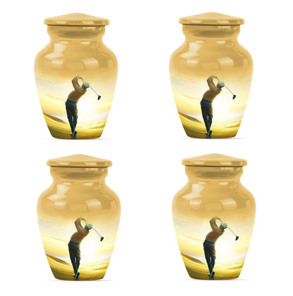 Personalized Golf Memorial Urn for Human Ashes - 10-inch, 200 cu in - Yatskia