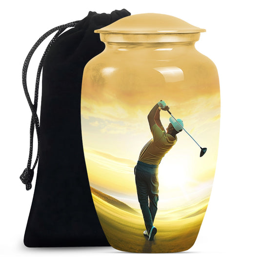 Golf Little Urns For Human Ashes Funeral, Ashes Memorial Urn