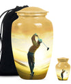 Golf Little Urns For Human Ashes Funeral, Ashes Memorial Urn
