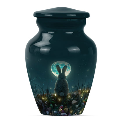 White Personalized Galaxy Keepsake Urn for Human Ashes - 10-inch, 200 cu in - Yatskia
