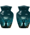 White Bunny Moon Funeral Urn For Adults Funeral, Ashes Urn For Ashes