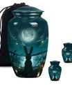 White Bunny Moon Funeral Urn For Adults Funeral, Ashes Urn For Ashes