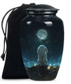White Bunny Moon Women Funeral - Cremation Urns For Ashes For Women