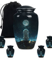 White Bunny Moon Women Funeral - Cremation Urns For Ashes For Women