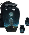 White Bunny Moon Women Funeral - Cremation Urns For Ashes For Women