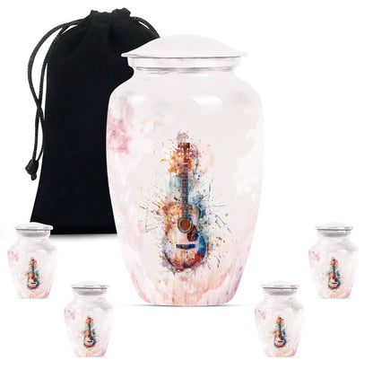 classic guitar urn for burial.