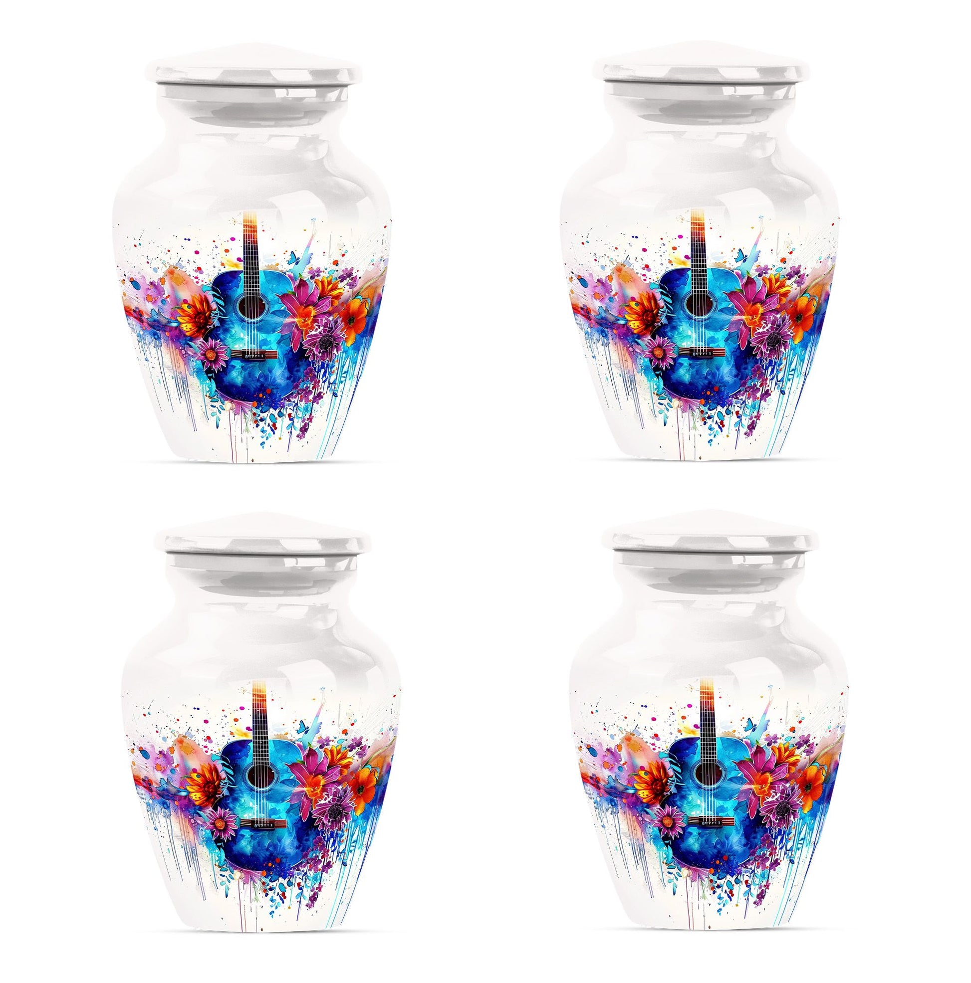 Guitar Urn For Ashes Adult Male Large Funeral, Ashes Urn For Ashes