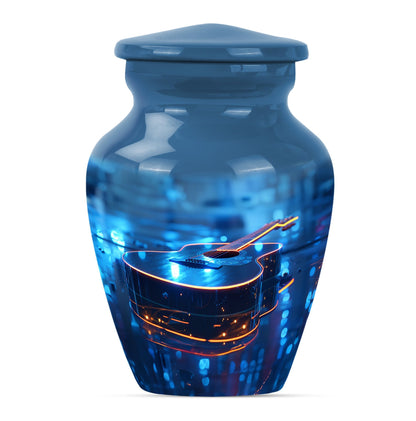 10-inch classic guitar urn for men's memorial, 