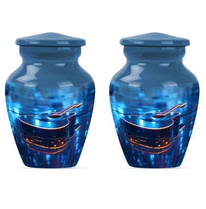 10-inch classic guitar urn for men's memorial, 