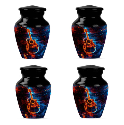 Personalized Guitar Cremation Urn for Human Ashes - 10-inch, 200 cu in - Yatskia
