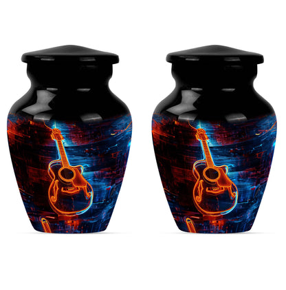Personalized Guitar Cremation Urn for Human Ashes - 10-inch, 200 cu in - Yatskia