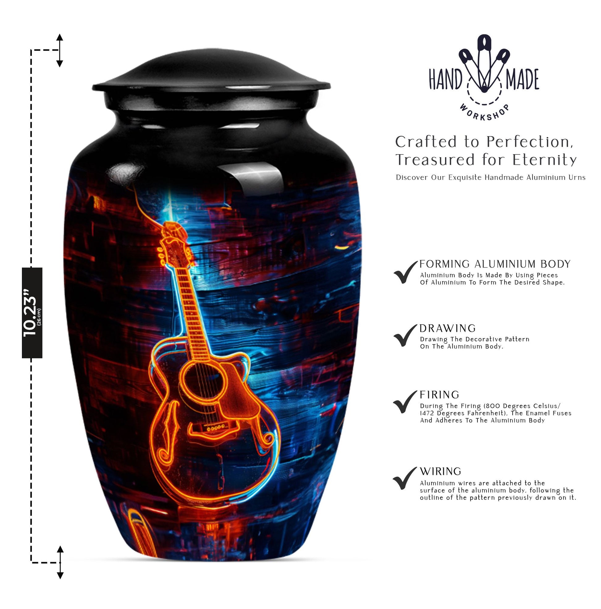 guitar urn for men ashes
