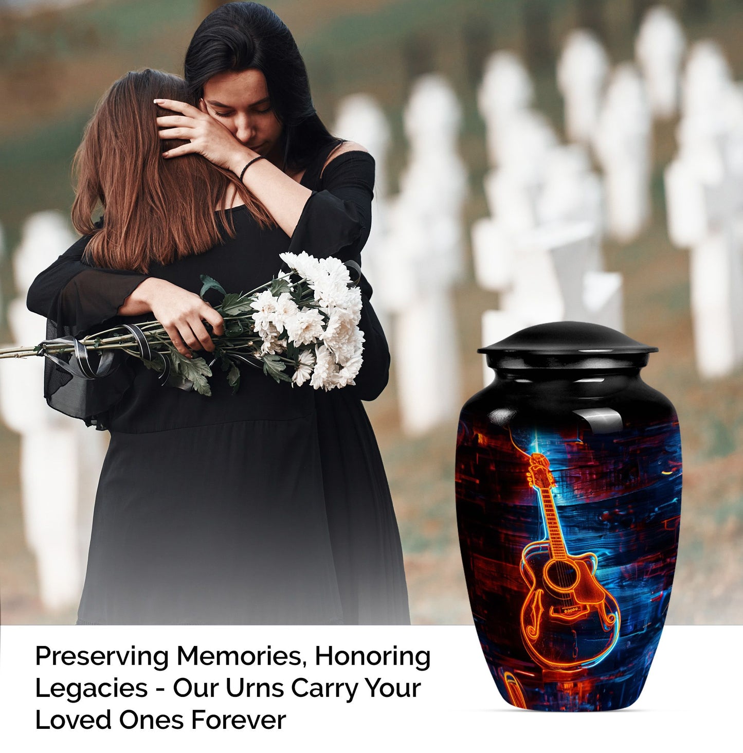 guitar urn for men ashes