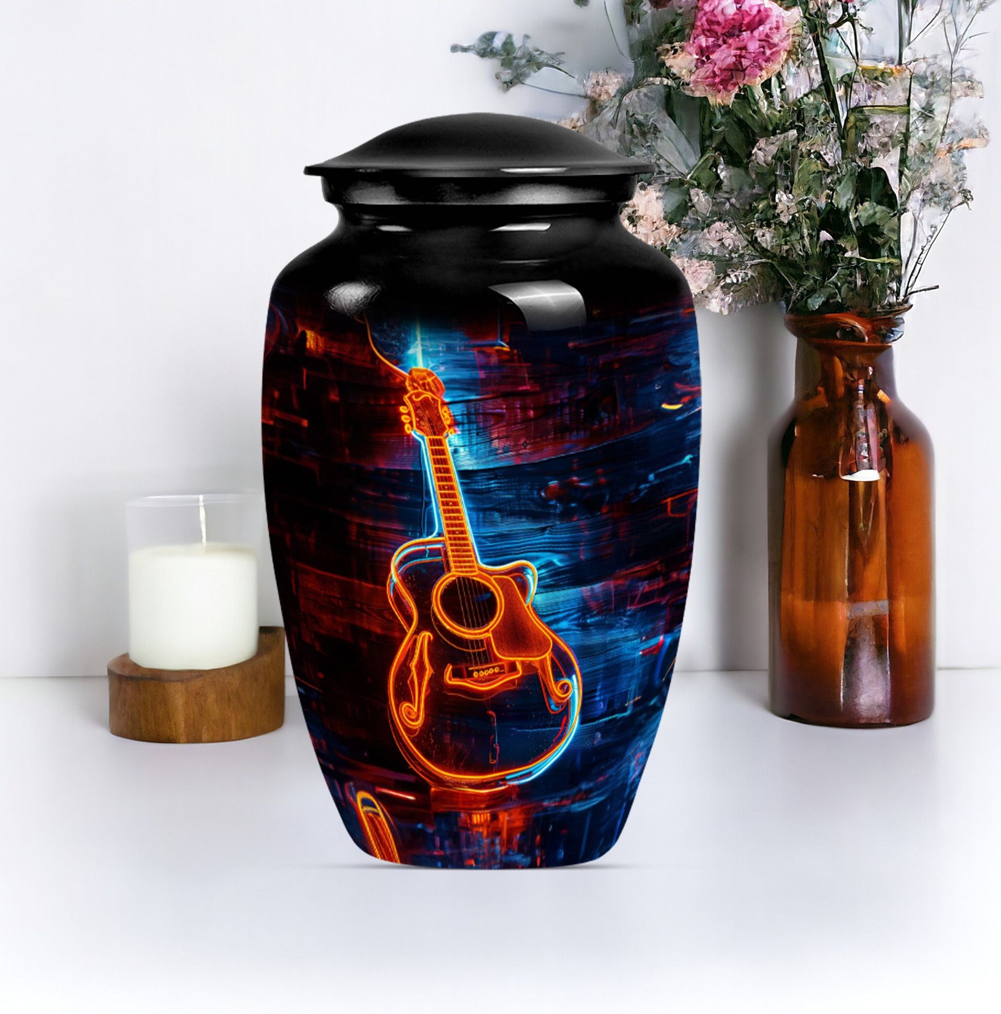 guitar urn for men ashes