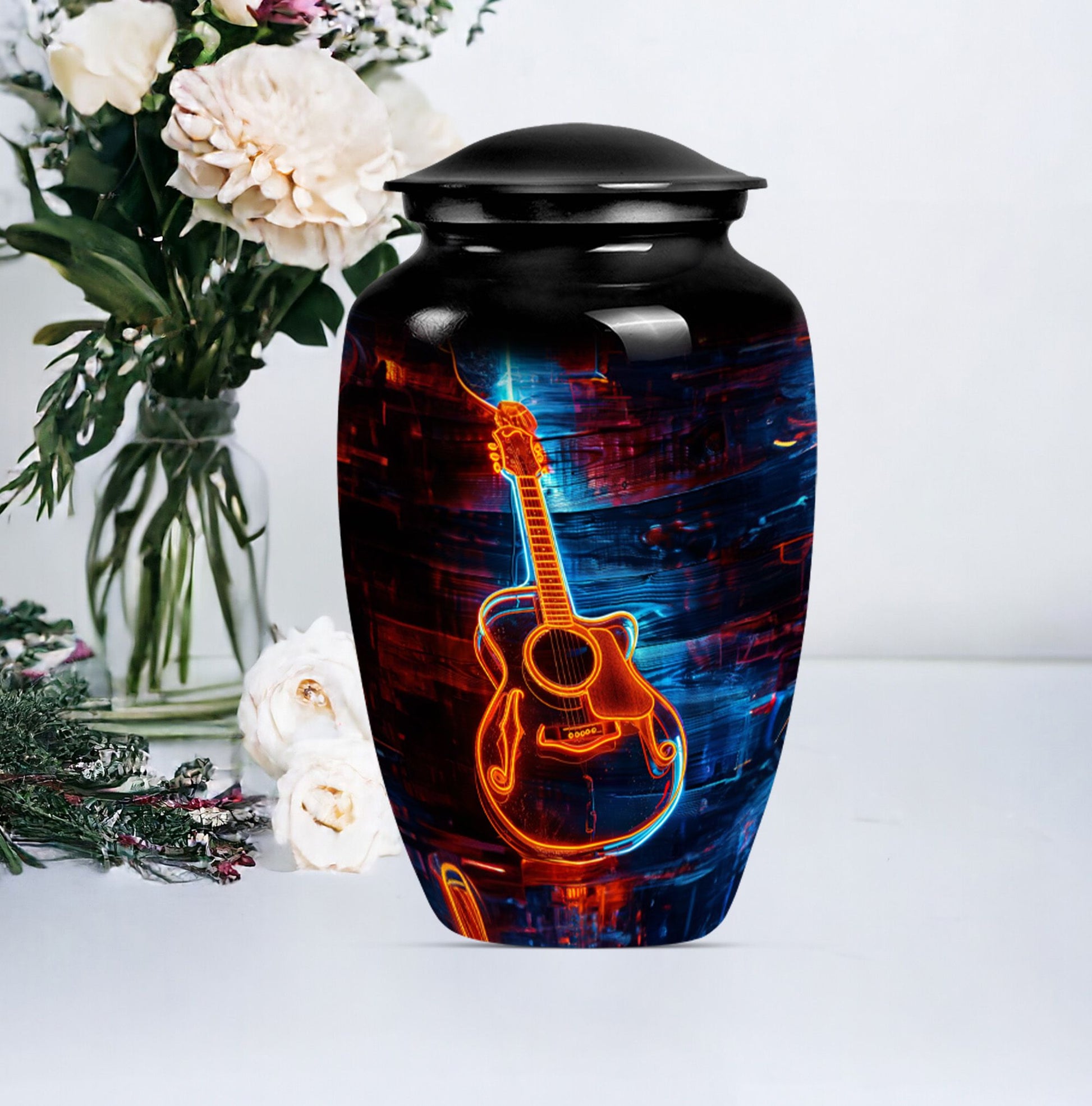 guitar urn for men ashes