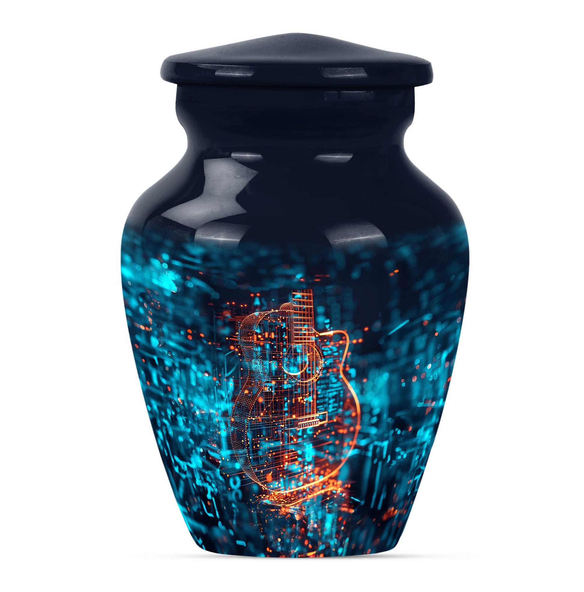 Guitar Urn For Human Ashes Keepsake Funeral, Ashes Cremation Urn