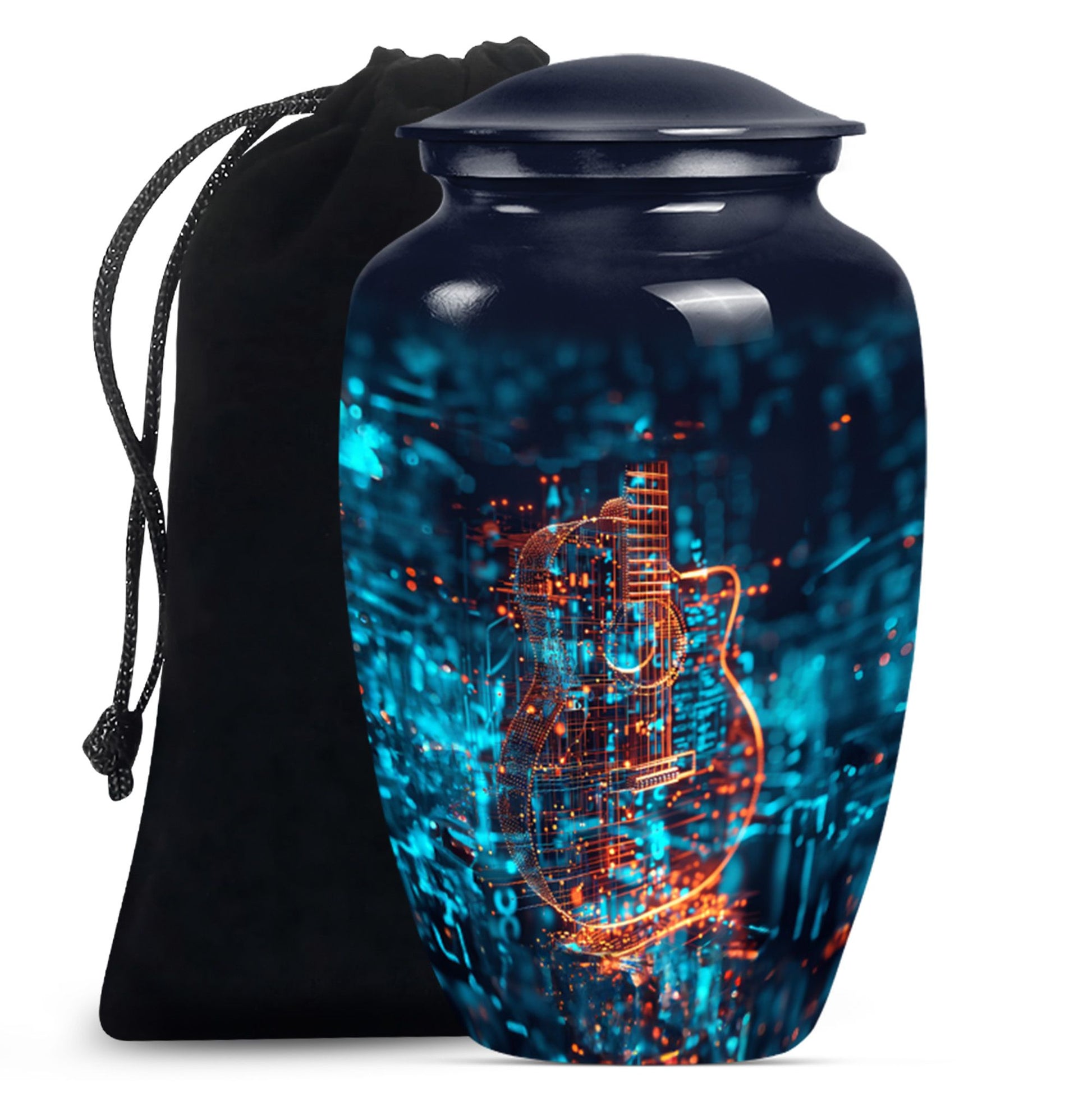Guitar Urn For Human Ashes Keepsake Funeral, Ashes Cremation Urn