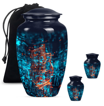 Large Urn With 2 Keepsake Urn