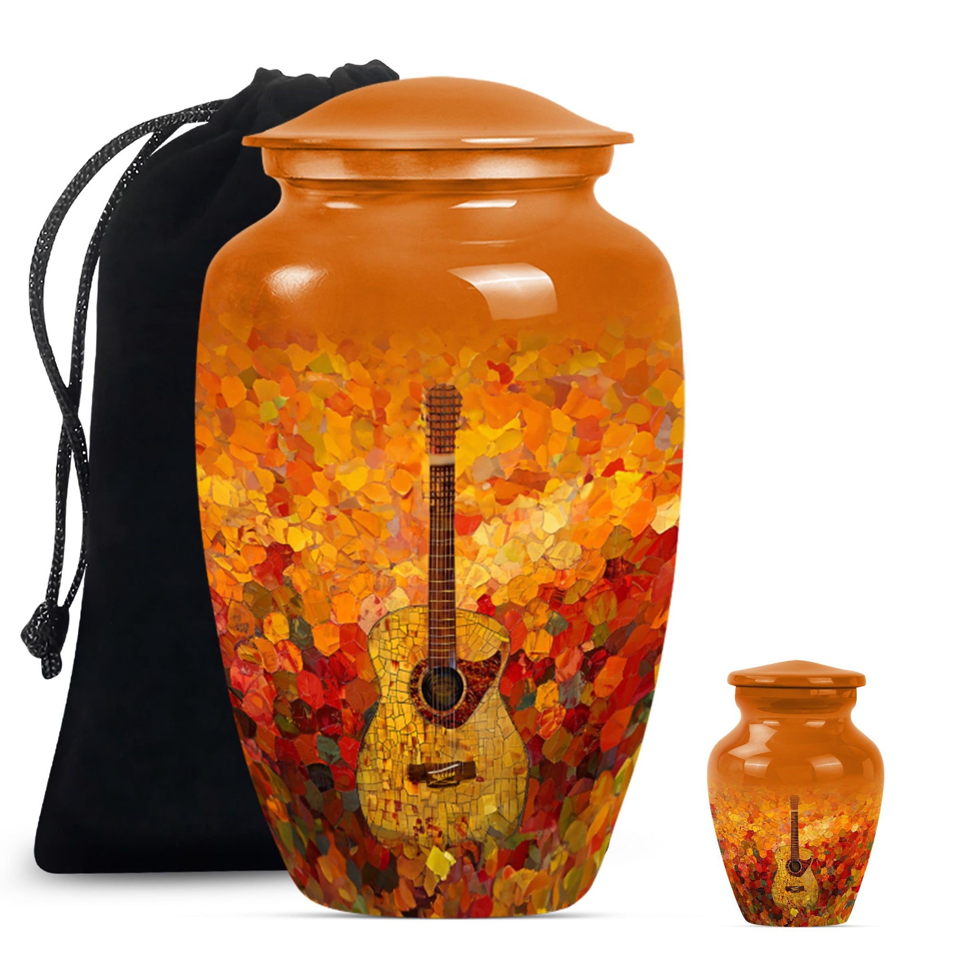 Guitar Cremation Urns For Human Ashes Funeral, Ashes Urn