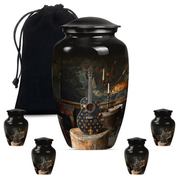 Large Urn With 4 Keepsake Urn