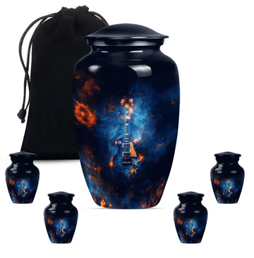 Large Urn With 4 Keepsake Urn