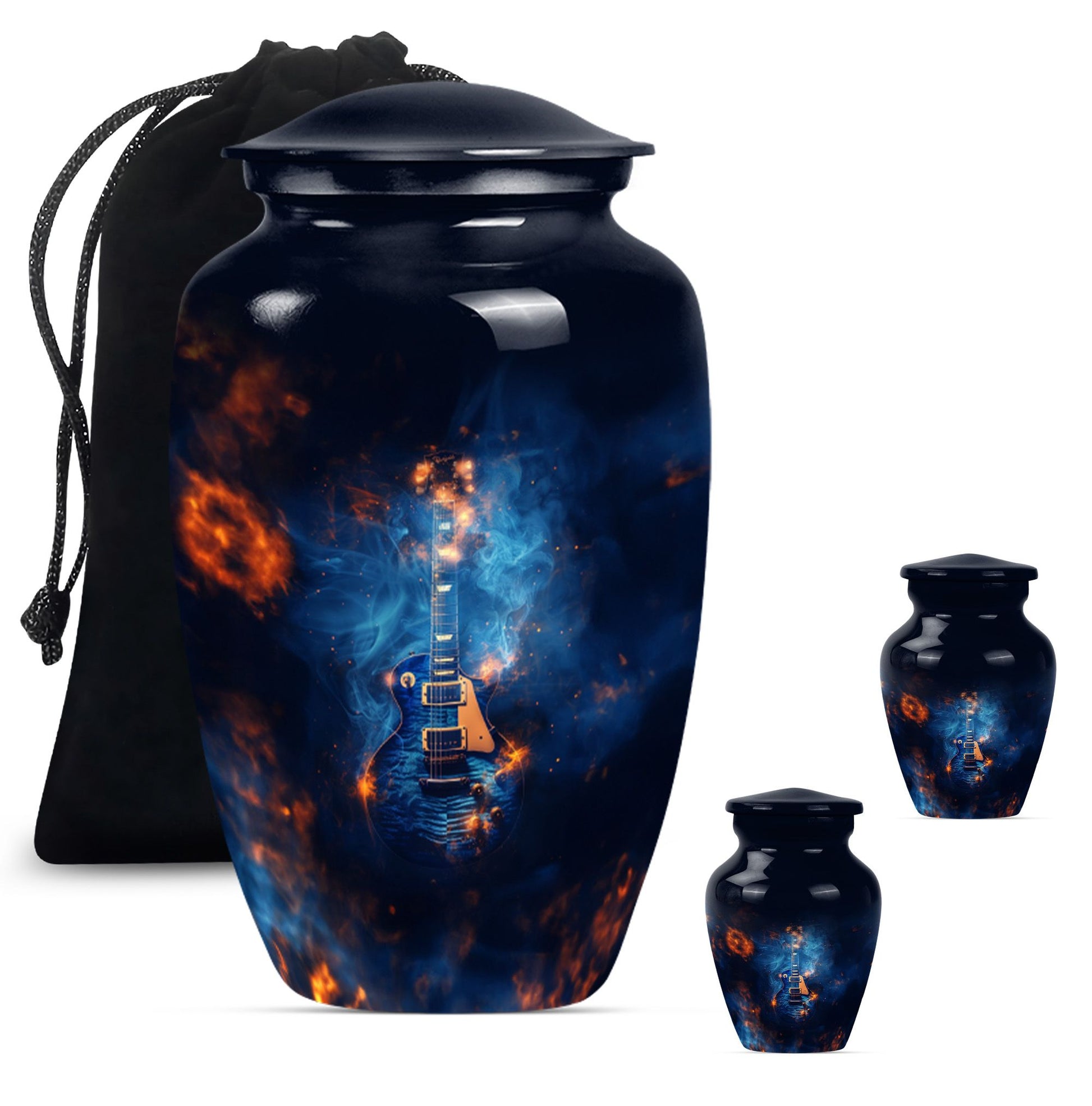 Guitar Urn For Ashes Funeral, Ashes Memorial Urn