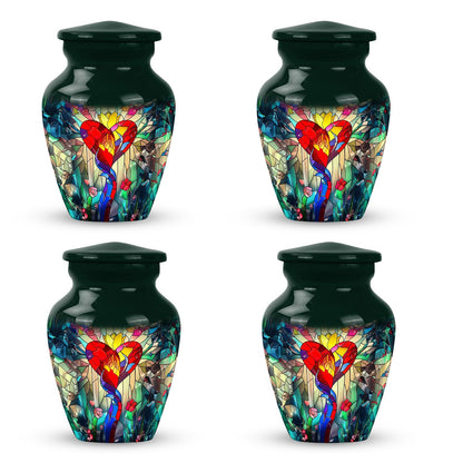 Glass Artistic Cremation Urn for Men - 10-inch, 200 cu in - Yatskia