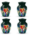 stained glass urn for ashes.