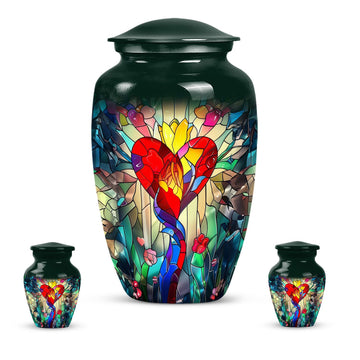 Large Urn With 2 Keepsake Urn