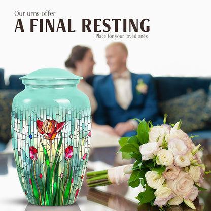 stained glass urn