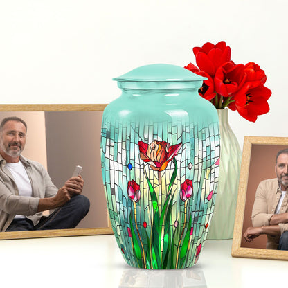 stained glass urn