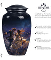 10 Inch classic dancing urn for cremation ashes.