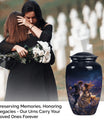 10 Inch classic dancing urn for cremation ashes.