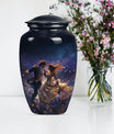 10 Inch classic dancing urn for cremation ashes.