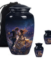 10 Inch classic dancing urn for cremation ashes.