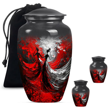 Large Urn With 2 Keepsake Urn