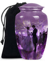 classic dancing urn, aluminium cremation urn for ashes.