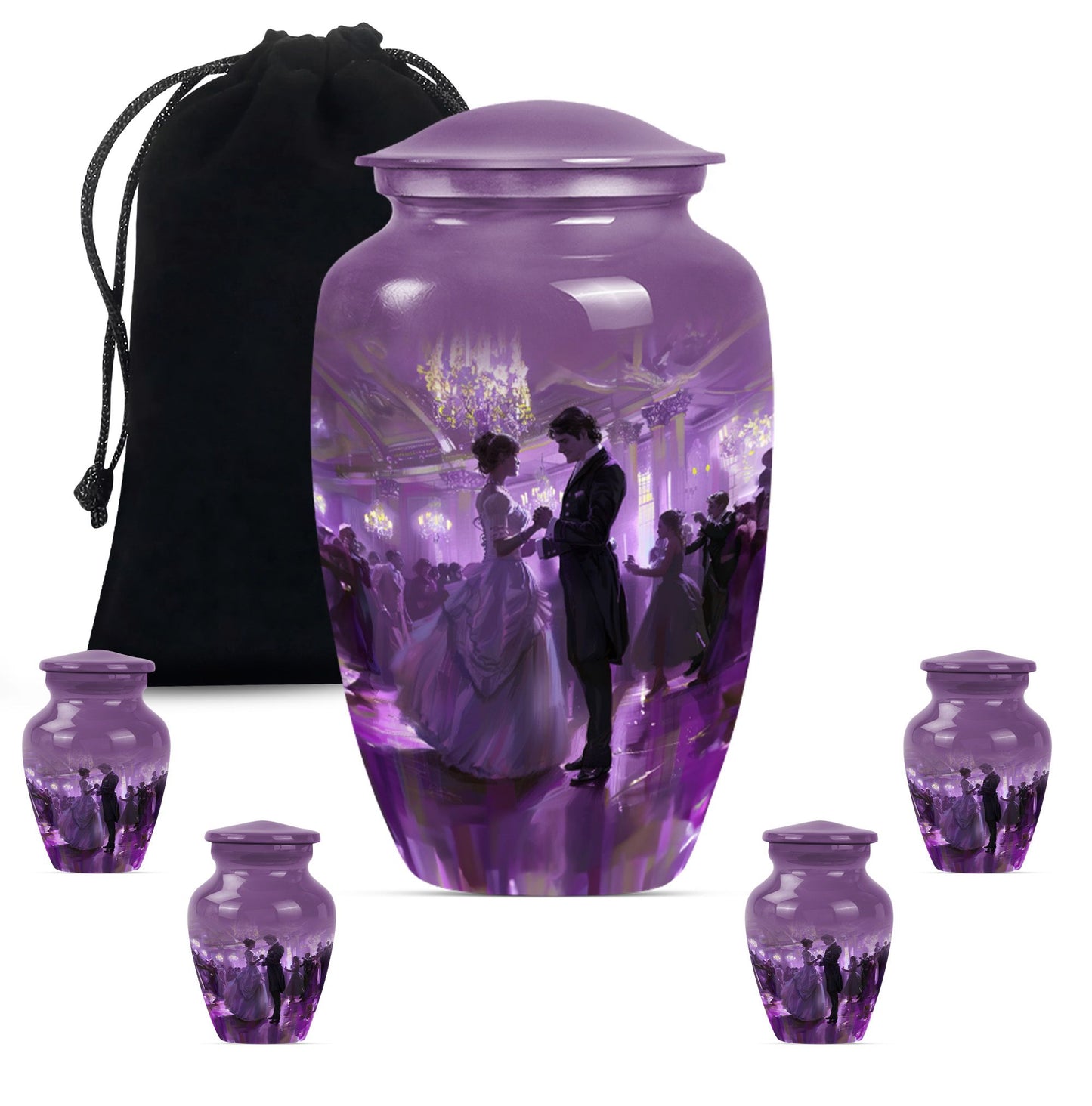 Personalized Dancer Memorial Urn for Human Ashes - 10-inch, 200 cu in - Yatskia