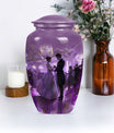 classic dancing urn, aluminium cremation urn for ashes.