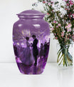 classic dancing urn, aluminium cremation urn for ashes.